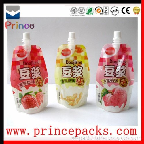 Baby food spouted pouch with standup base food grade spout pouch bag